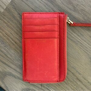 Madewell wallet - red leather